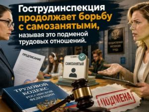 Гострудинспекция продолжает борьбу с самозанятыми, называя это подменой трудовых отношений