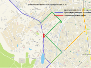 На перекрестке улиц П. Алексеева – Стадухина – Пирогова будет временно ограничено движение транспорта