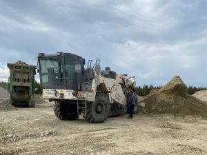 При ремонте автодороги "Амга" применят новые технологии