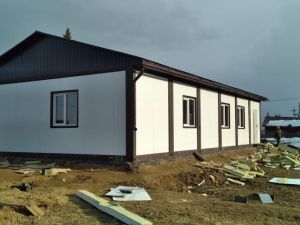 В селе Абага Олекминского района полным ходом идёт строительство врачебной амбулатории по национальному проекту «Здравоохранение»