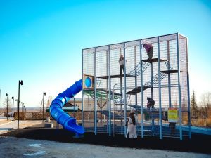 В Хангаласском районе Якутии открылся новый бульвар с фонтанной площадью