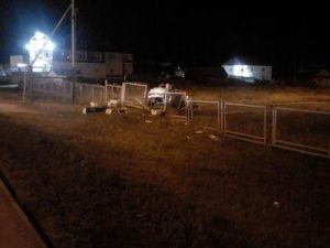 В Якутске пьяный водитель опрокинул автомобиль