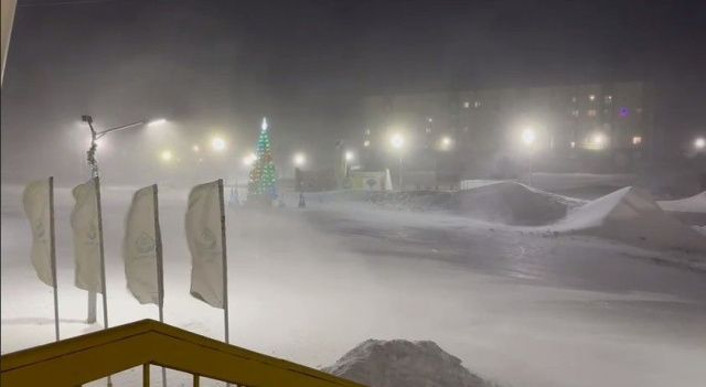 В Тикси из-за сильного ветра женщинам разрешили не работать и отменили школьные занятия