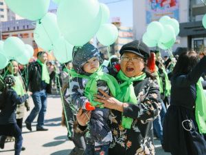 В Якутске на первомайскую демонстрацию вышли более 55 тысяч человек