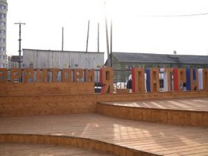 Новую общественную территорию «Я - патриот» открыли в Строительном округе Якутска