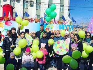 Трудовые коллективы Губинского округа вышли  на первомайскую демонстрацию