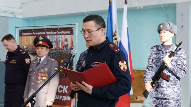 В якутской школе № 10 открылся гвардейский класс Росгвардии
