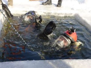 Водолазы Службы спасения республики провели тренировки
