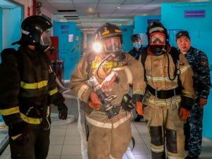 В СИЗО-1 прошли пожарно-тактические учения с участием сотрудников МЧС