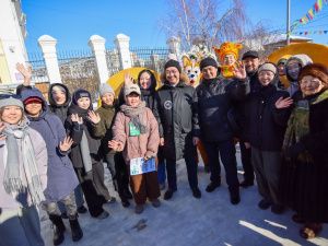 Глава Якутии посетил праздник «Широкая Масленица»