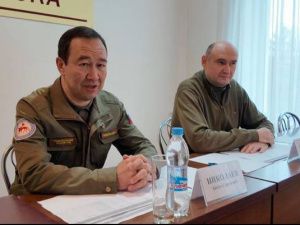 Глава Якутии проверил ход ремонтно-восстановительных работ в подшефном городе Докучаевске в ДНР