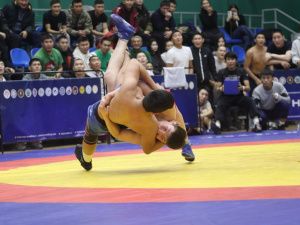 Абсолютными чемпионами Якутии по хапсагаю среди юниоров стали Сергей Николаев и Андриан Ленский