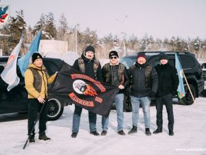 Автопробег в поддержку спецоперации российских войск на Украине провели в Якутске