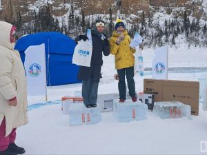 В Якутии прошёл первый республиканский ледовый забег «Ленские столбы»