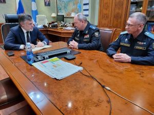 Кирилл Бычков провел встречу с врио руководителя Управления Федеральной службы судебных приставов по Якутии Сергеем Чеглаковым