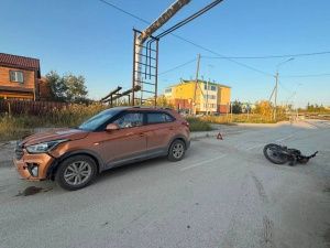 В Якутске 16-летний мотоциклист попал в ДТП, не уступив дорогу автомобилю