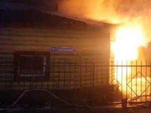 В сельском кафе с балаганом в Намском районе произошел пожар