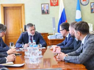 Кирилл Бычков провел рабочую встречу с первым вице-президентом Газпромбанка Андреем Савченко