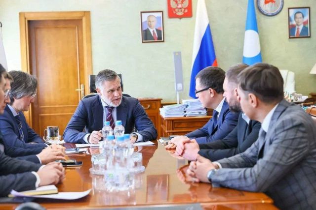 Кирилл Бычков провел рабочую встречу с первым вице-президентом Газпромбанка Андреем Савченко