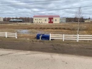 В Намском районе пьяный 71-летний водитель съехал с дороги