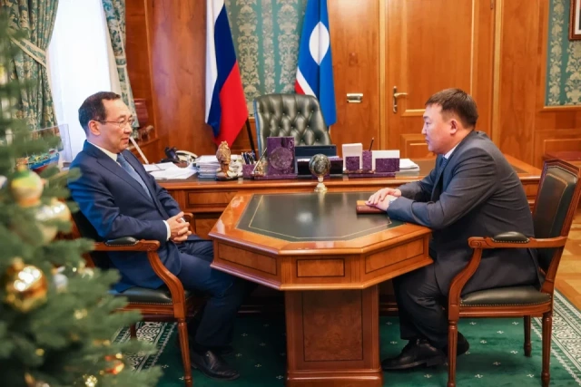 Айсен Николаев встретился с новым главой Ленского района