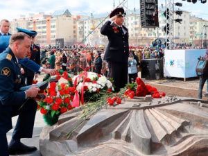 Личный состав УФСИН принял участие в торжественных мероприятиях, посвященных 77-й годовщине Победы в Великой Отечественной войне