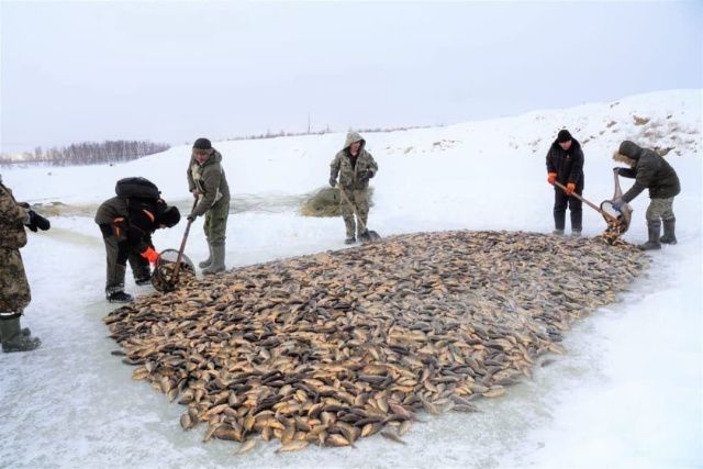 В Чурапче мужчины собрали мальчишек и отвезли их на национальную рыбалку — мунха