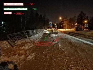 В Якутии водитель сбил пешехода на тротуаре и скрылся