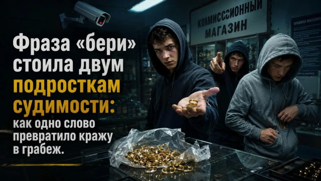 Фраза «бери» стоила двум подросткам судимости: как одно слово превратило кражу в грабеж
