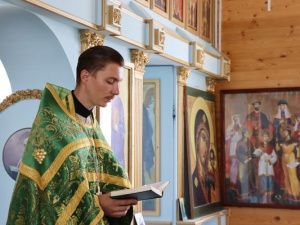 Осужденные поклонились иконе преподобного Сергия Радонежского с частицей мощей  