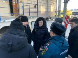 Глава Якутска работала на месте пожара