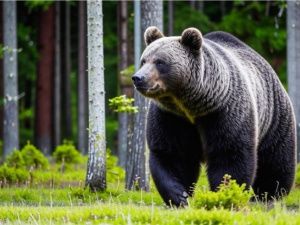 В Якутии бурый медведь залез ночью в охотничью избушку. Мужчина не успел защититься от хищника