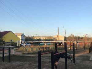 В Борисовке-1 установлена воркаут-площадка