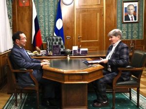 Айсен Николаев встретился с Мариной Бахилиной