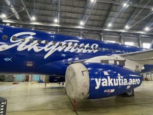 Воздушное судно SSJ-100 (RA 89035) авиакомпании «Якутия»  снова в эксплуатации