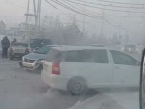 В Якутске произошло массовое ДТП