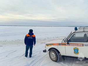 Первая ледовая переправа открылась в Жиганском районе Якутии