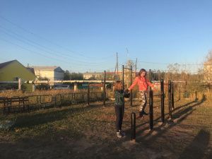 В Борисовке-1 установлена воркаут-площадка