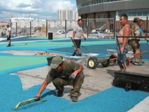 Благоустройство пляжа в центре Якутска близится к завершению