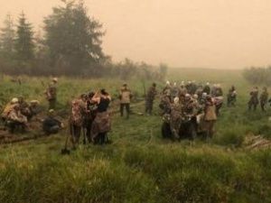 В Сватае сегодня дыма нет. Пожар находится на расстоянии 1,5 км от села