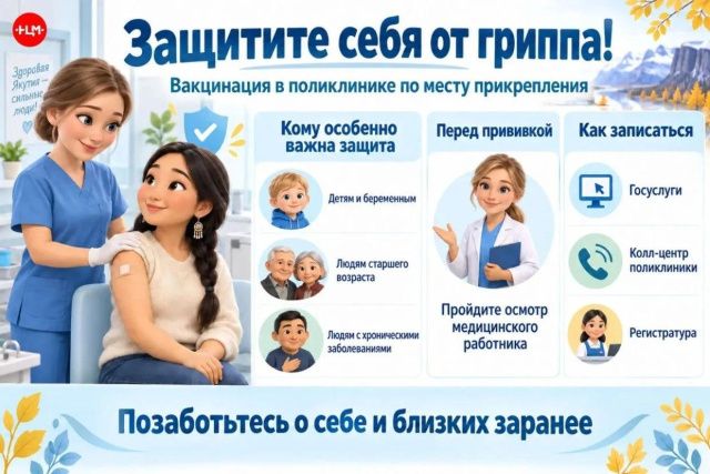 В Якутии началась вакцинация против гриппа