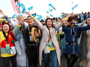 Фоторепортаж: якутяне приняли участие в шествии молодежи мира в Сочи