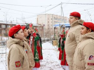 Аллея памяти ветеранов ВОВ открылась на улице Богдана Чижика в Якутске