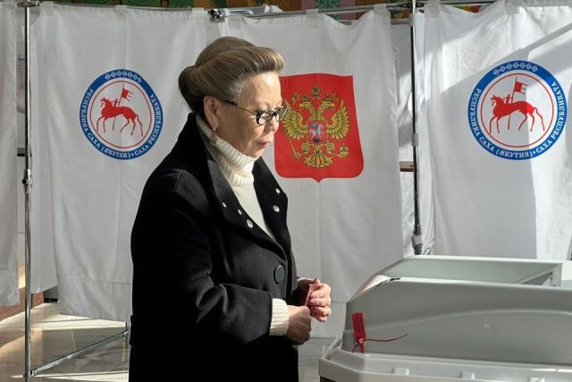 Галина Данчикова проголосовала на выборах президента России