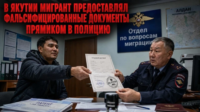 В Якутии мигрант предоставлял фальсифицированные документы прямиком в полицию