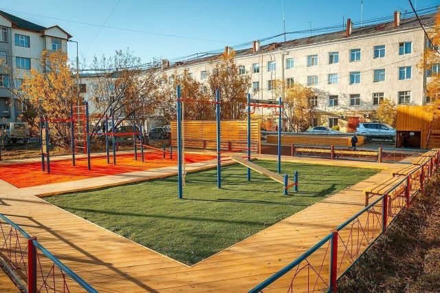 75 дворовых территорий благоустроят в Якутске в 2022 году