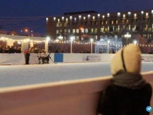 Каток на площади Ленина откроют 12 февраля