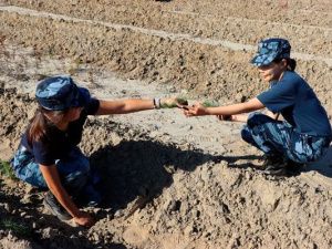 Сотрудники уголовно-исполнительной инспекции УФСИН приняли участие во Всероссийском экологическом субботнике «Зеленая Россия»