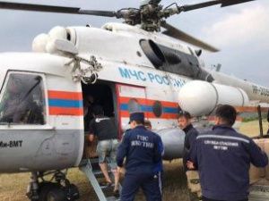 В помощь для тушения лесного пожара из Якутска в Батагай вылетел вертолет