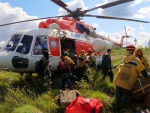 В Олёкминский район прибыли дополнительные силы для борьбы с лесными пожарами